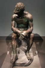 "The Boxer of the Quirinal"Greek bronze, circa 330BC. Found on the slopes of the Quirinal Hill in 1885